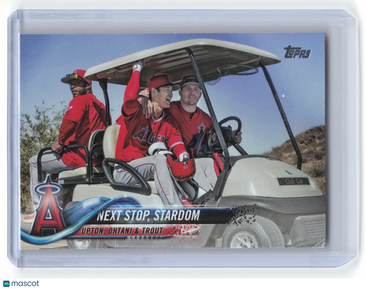 2018 Topps Update Series Baseball Upton, Ohtani, & Trout #US158