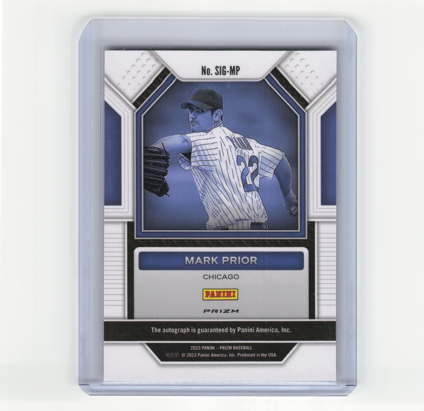 2023 Panini Prizm Signatures Baseball Mark Prior Hyper Prizm #SIG-MP Near Mint