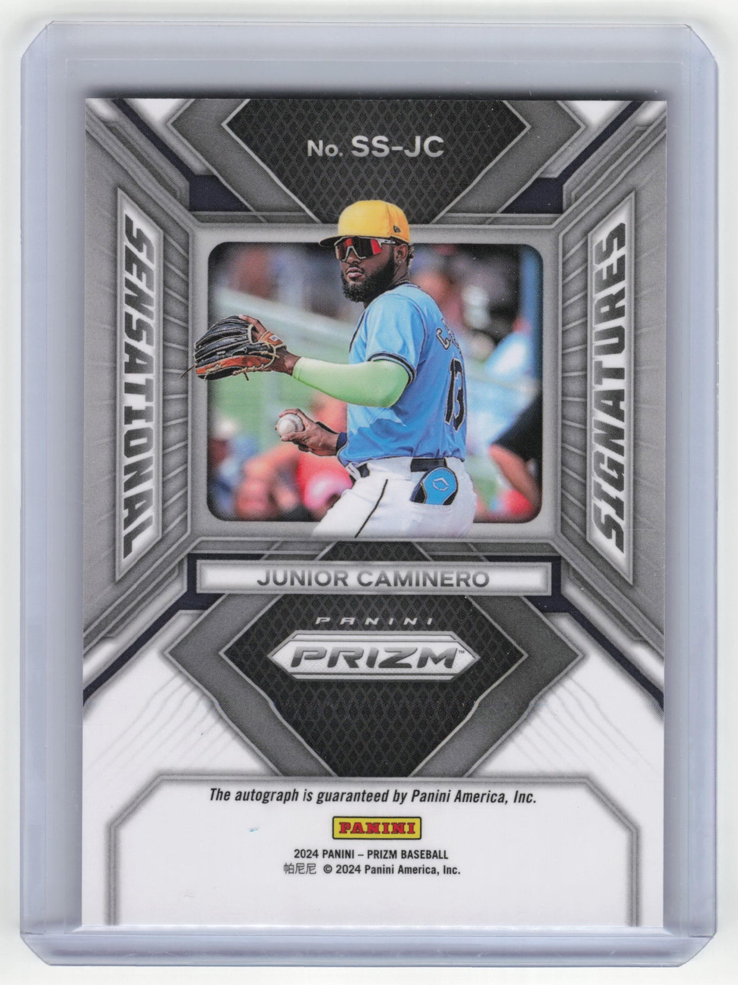 2024 Panini Prizm Sensational Signatures Junior Caminero Autograph RC #SS-JC NM