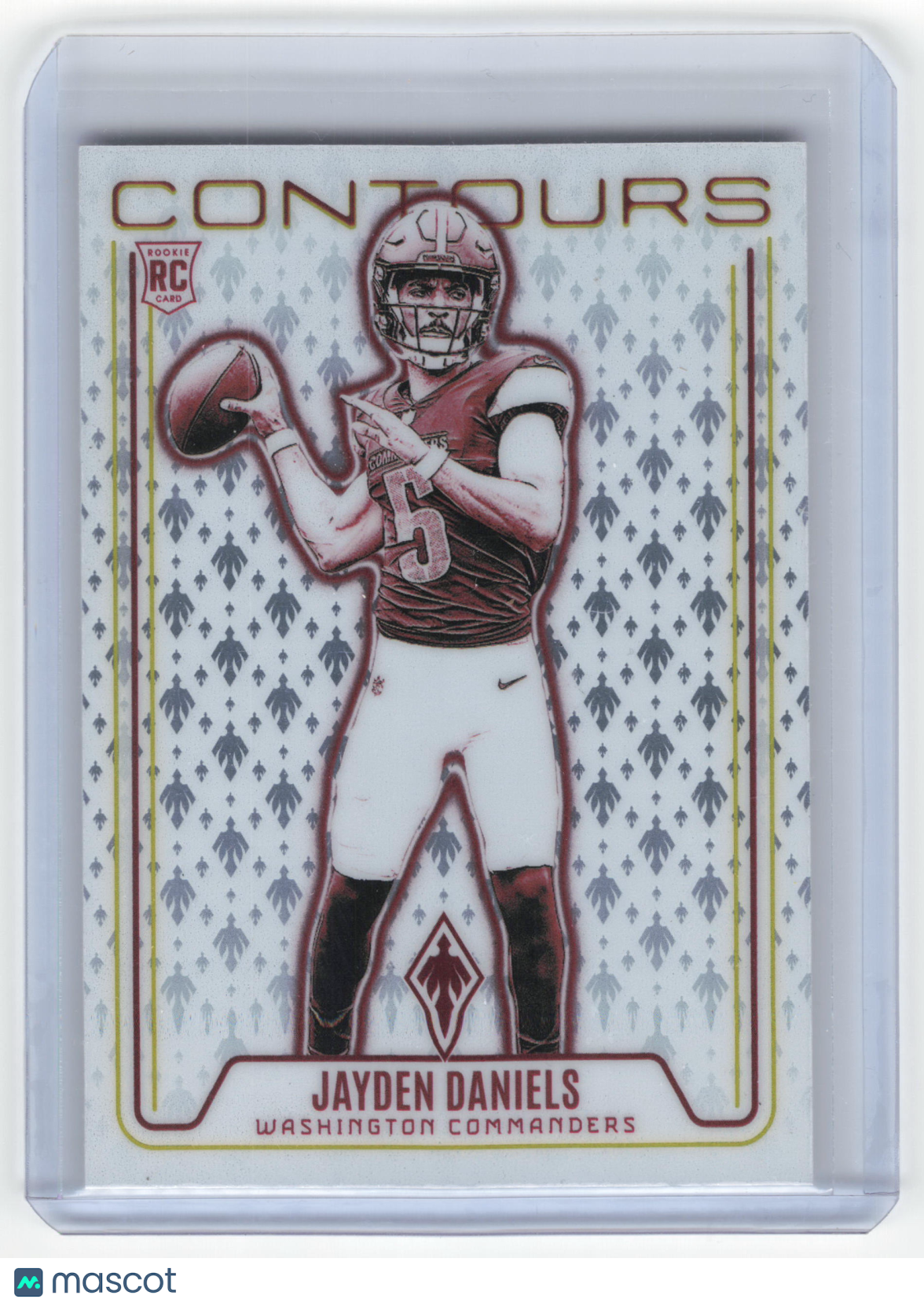 2025 Panini Phoenix Contours Football Jayden Daniels RC #CON-JDS Near Mint