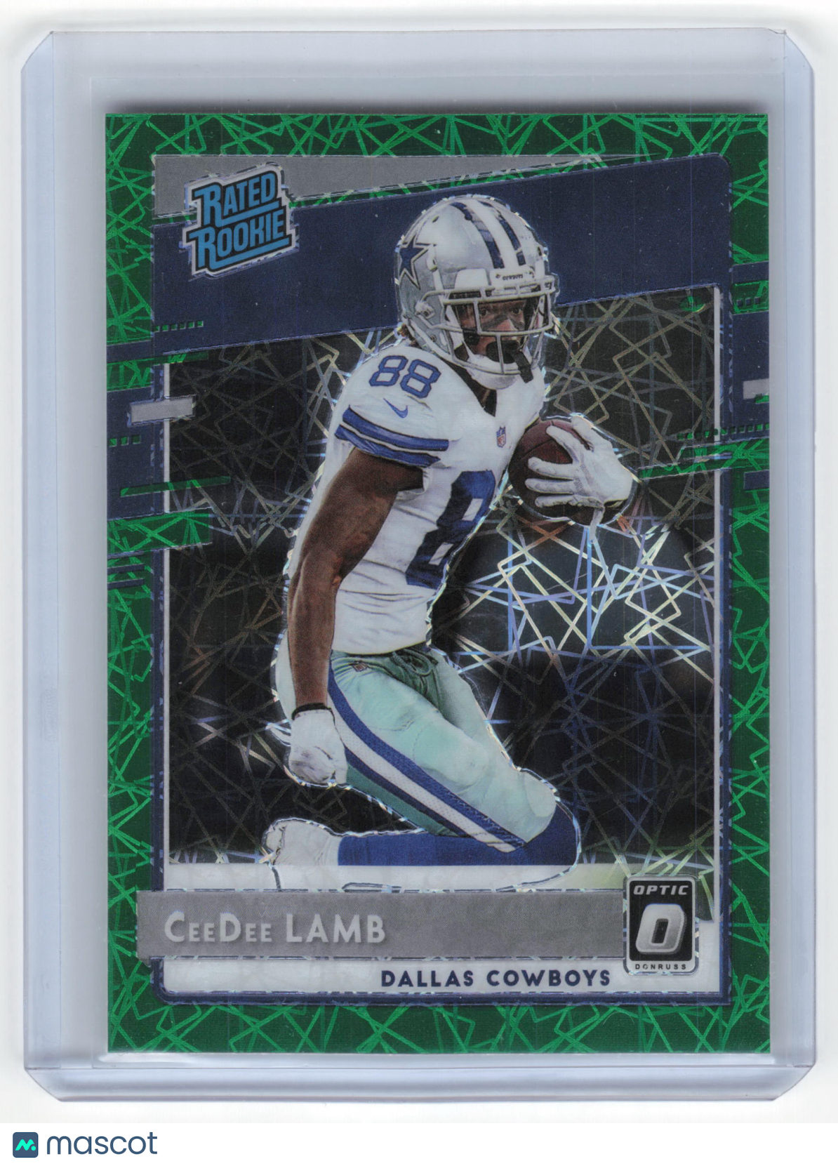 Panini 2020 Donruss Optic Football CeeDee Lamb Green Velocity #156 Near Mint