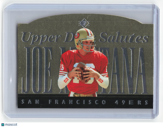 1995 Upper Deck Salutes Football Joe Montana Salute #JM1 Excellent