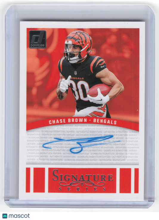 2024 Panini Donruss Signature Series Football Chase Brown Autograph #SSE-CBR NM