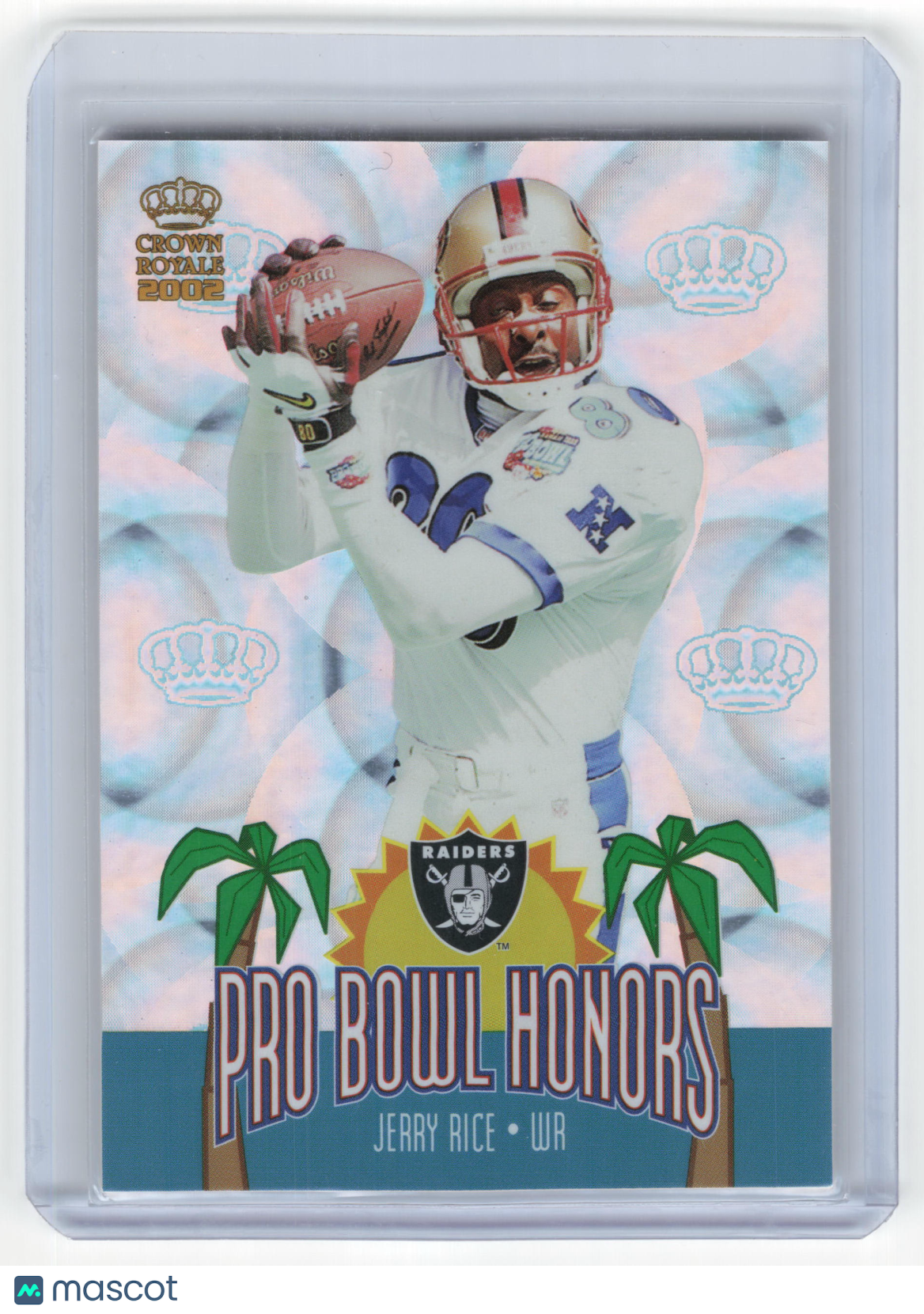 2002 Pacific Crown Royale Pro Bowl Honors Football Jerry Rice #14 Near Mint