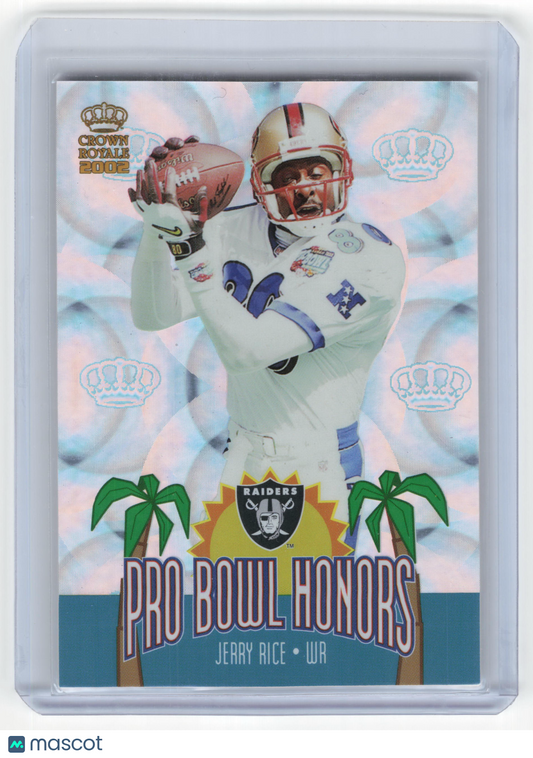 2002 Pacific Crown Royale Pro Bowl Honors Football Jerry Rice #14 Near Mint