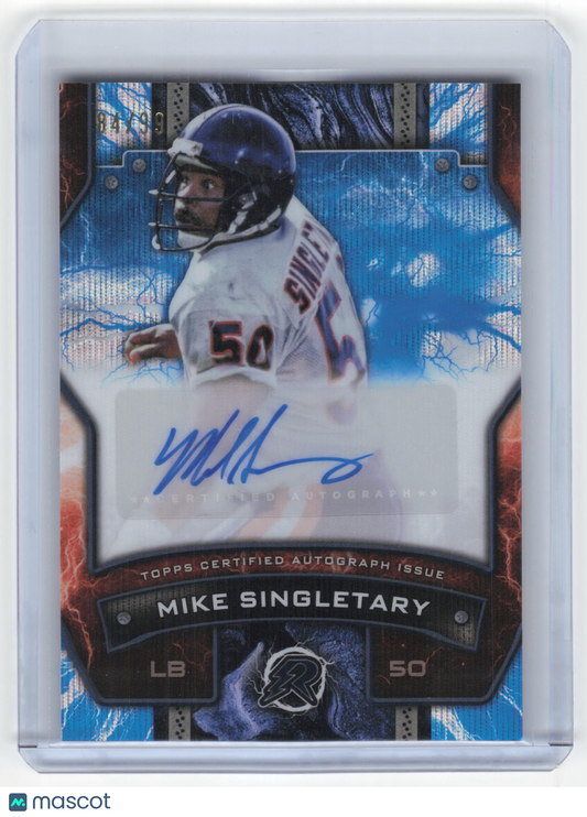 2015 Topps Fire Resurgence Mike Singletary Autograph 84/99 Blue Surge #RS-MS NM