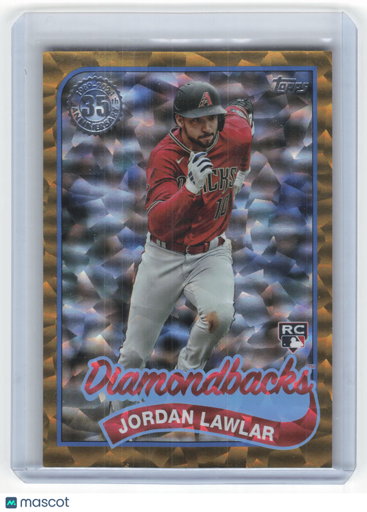 2024 Topps Series 2 1989 Topps Baseball Jordan Lawlar RC 17/50 Gold Foil #89B-1