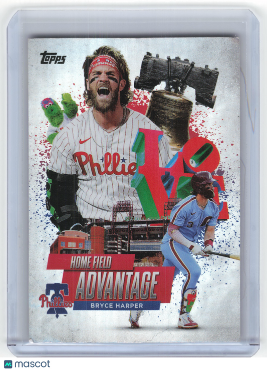 2025 Topps Home Field Advantage Baseball Bryce Harper Case Hit #HA-4 Near Mint