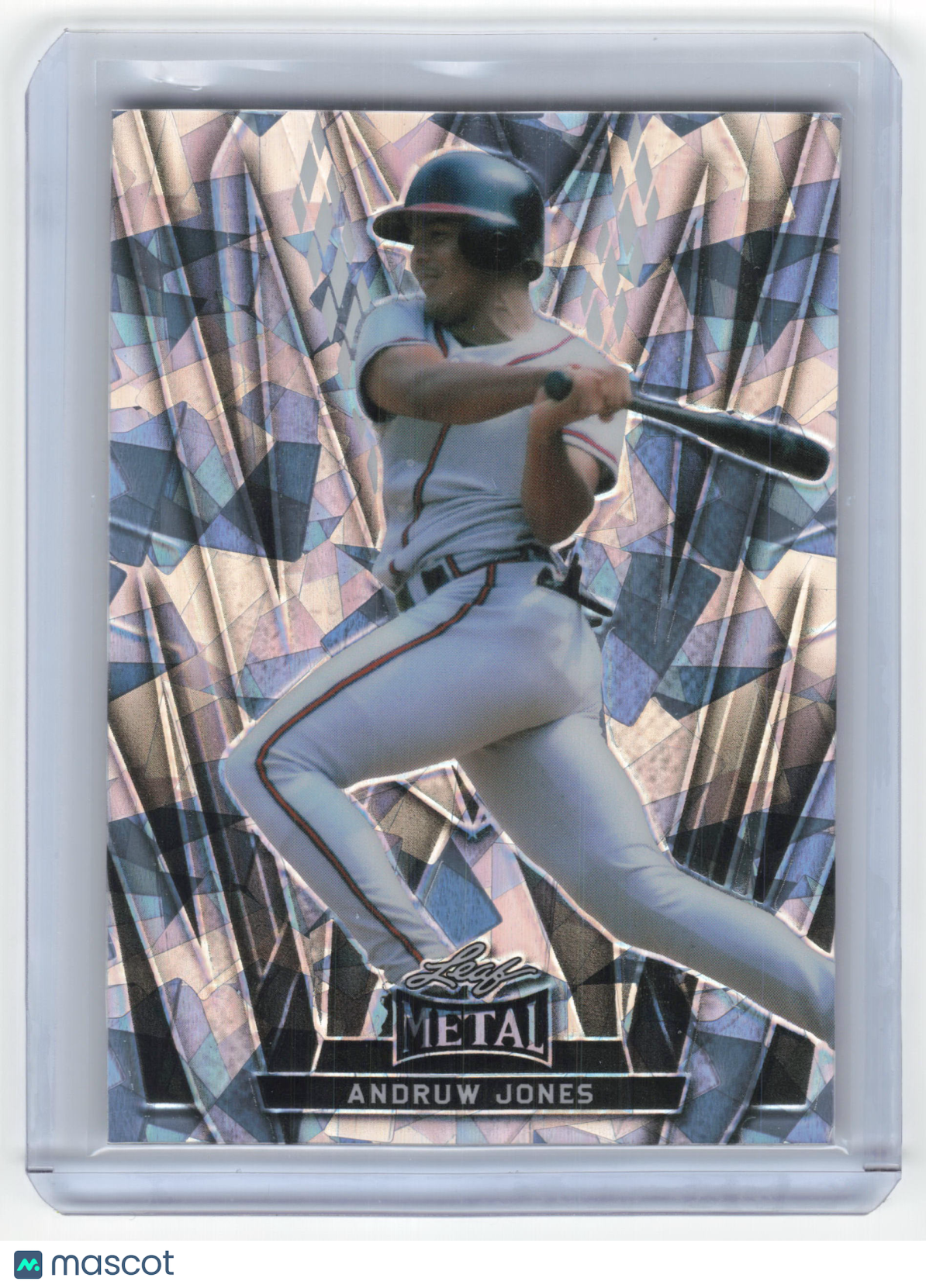 2024 Leaf Metal Baseball Andruw Jones 12/15 Silver Crystals #4 Near Mint