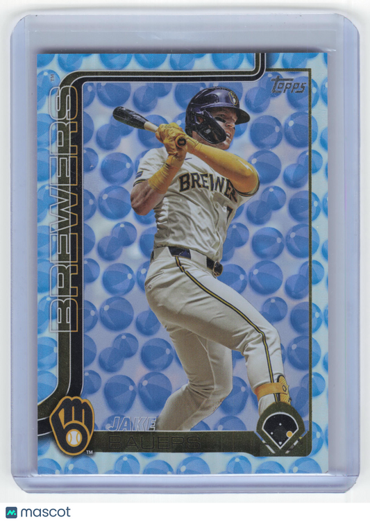 2025 Topps Series 2 Baseball Jake Bauers 42/50 Holiday Beach Ball #618 Near Mint