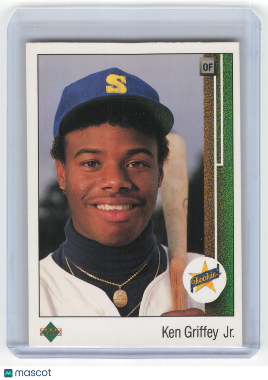 1989 Upper Deck Baseball Ken Griffey Jr. Star Rookie #1 Near Mint
