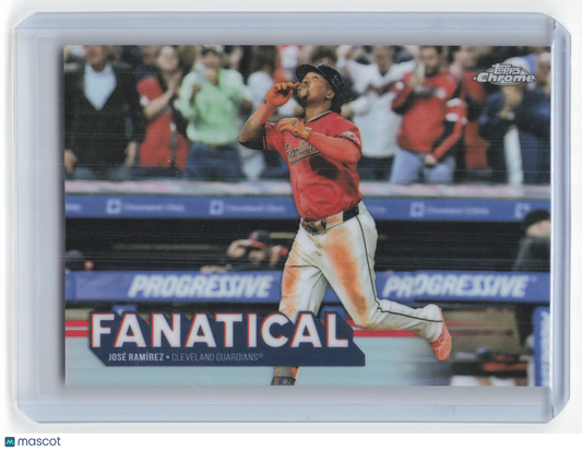 2025 Topps Chrome Fanatical Baseball José Ramírez Case Hit #FAN-7 Near Mint