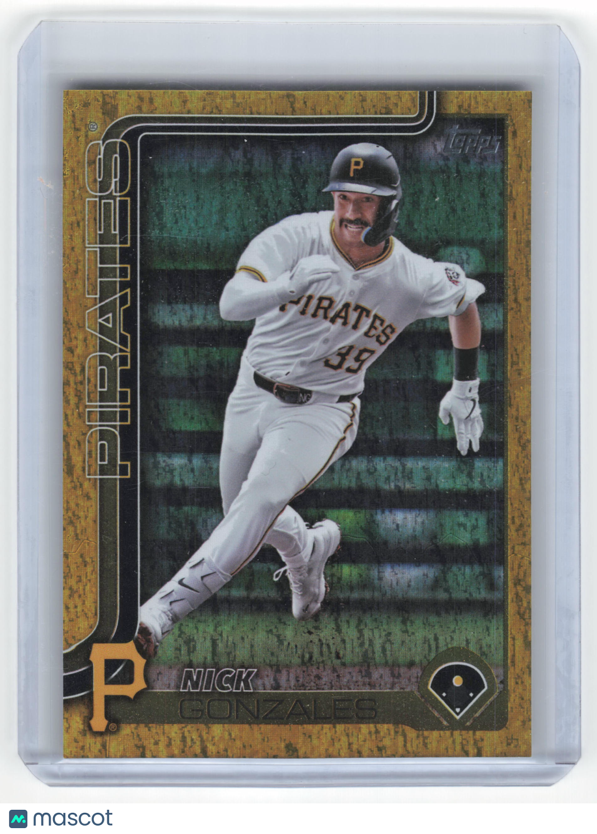 2025 Topps Series 2 Baseball Nick Gonzales 50/50 Gold Sandglitter #542 Near Mint