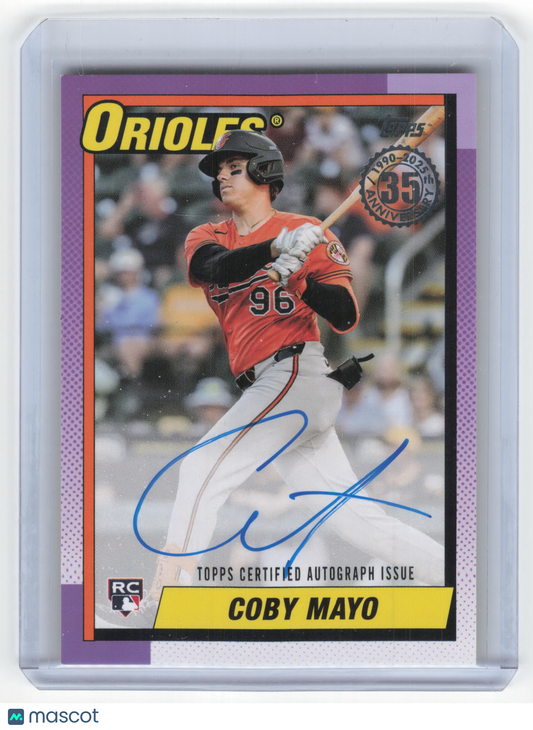 2025 Topps Baseball Coby Mayo Autograph RC #90A-CMA Near Mint
