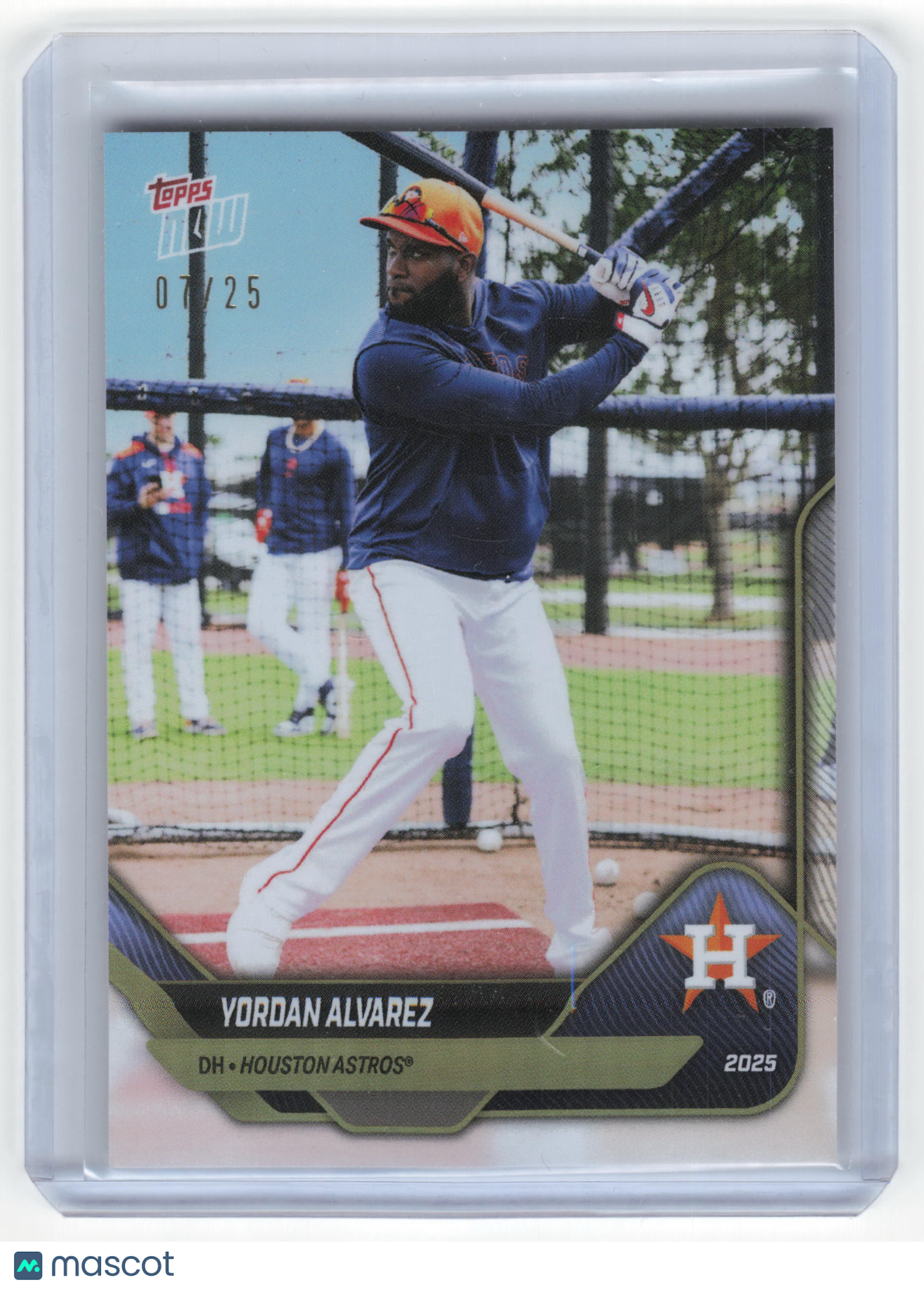 2025 Topps Now Baseball Yordan Alvarez 07/25 #OD-101 Near Mint
