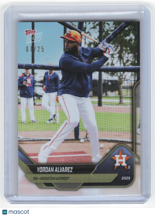 2025 Topps Now Baseball Yordan Alvarez 07/25 #OD-101 Near Mint