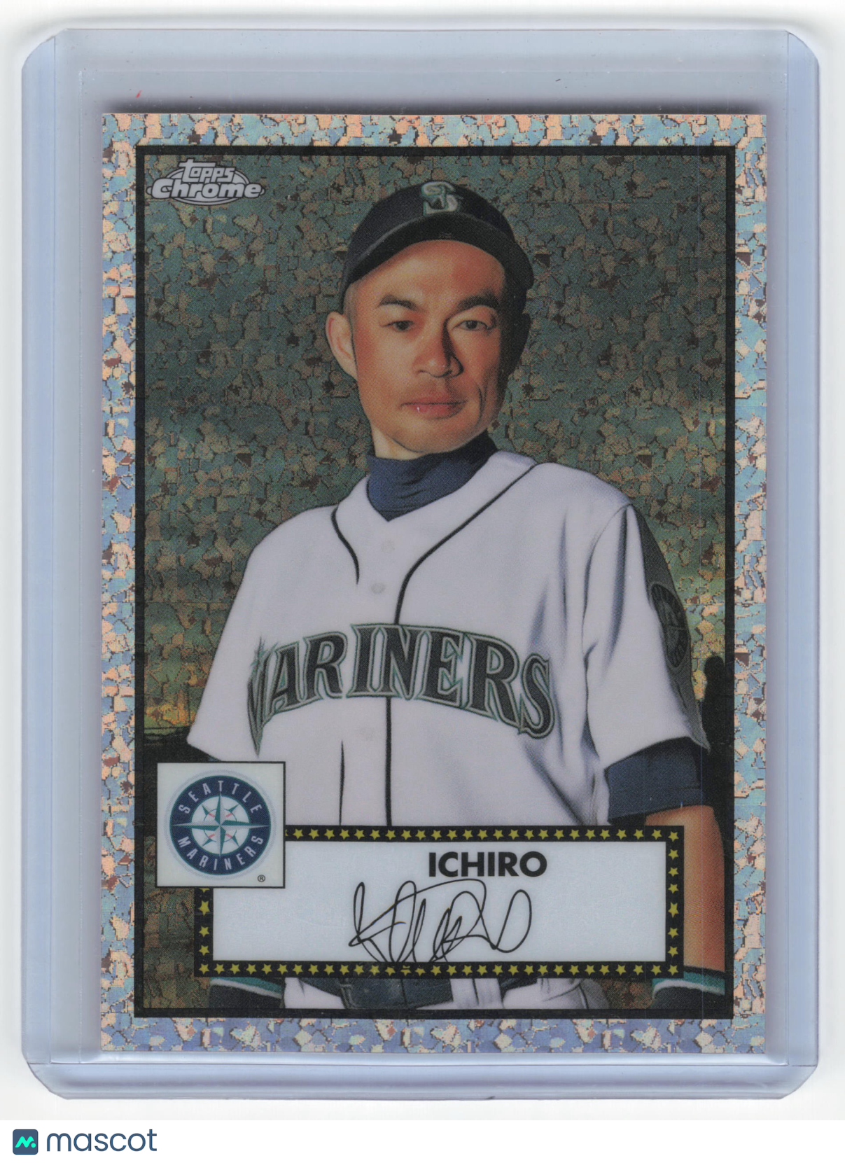 2021 Topps Chrome Platinum Anni. Ichiro Suzuki 11/75 Rose Gold Mini Diamond #492