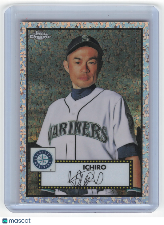 2021 Topps Chrome Platinum Anni. Ichiro Suzuki 11/75 Rose Gold Mini Diamond #492