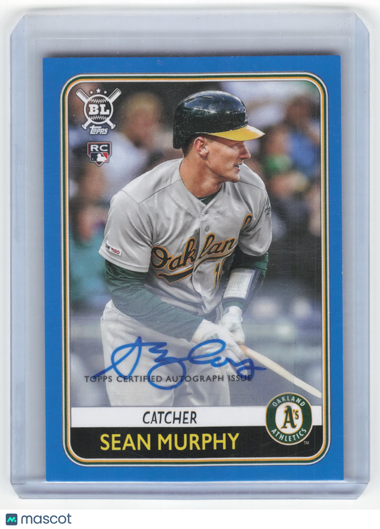 2020 Topps Big League Baseball Sean Murphy Autograph RC Blue #56 Near Mint