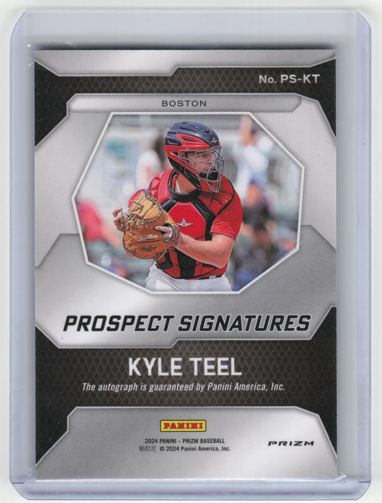 2024 Panini Prizm Prospect Signatures Kyle Teel Autograph #PS-KT Near Mint