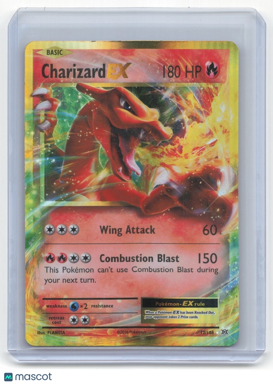 2016 Pokemon Charizard EX Evolutions Rare Holo #12/108