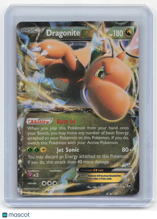 2014 Pokemon Dragonite EX Furious Fists Rare Holo #74/111