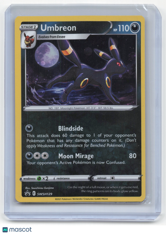 2021 Pokemon Umbreon SWSH Black Star Promo Holo #SWSH129 Near Mint