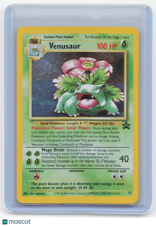 2000 Venusaur Pokemon Promos Black Star Promo Holo #13 Moderately Played
