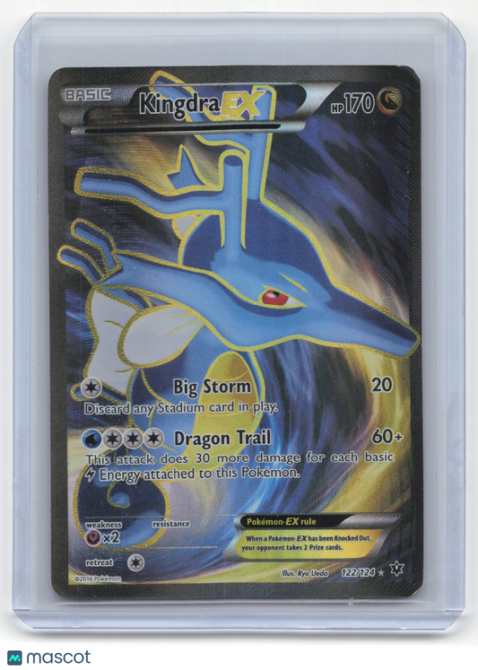 2016 Pokemon Kingdra EX Fates Collide Rare Holo #122/124 Lightly Played