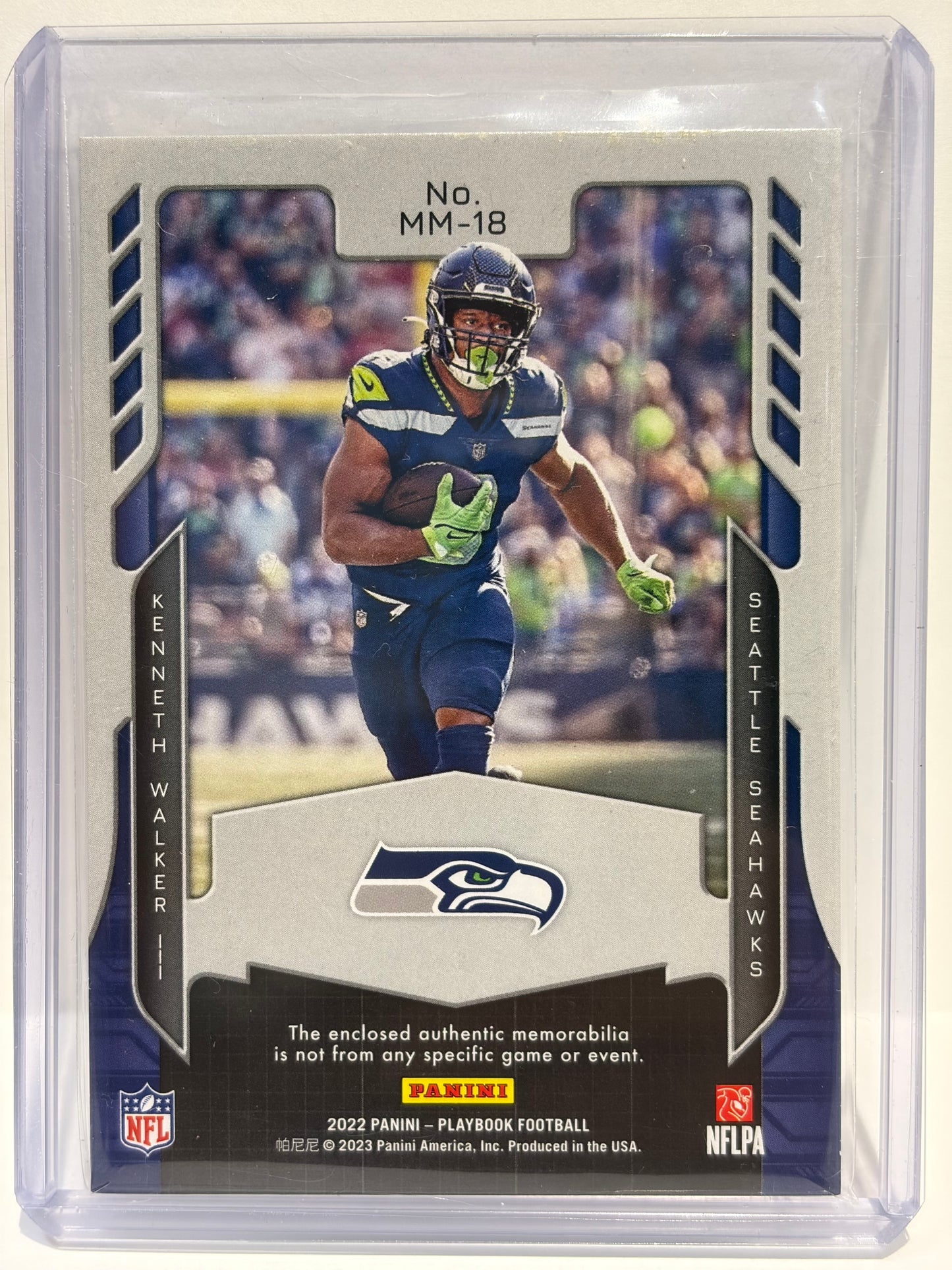 2023 Panini Playbook MM Walker II 65/75 Patch #MM-18 Near Mint - Papa Joey's Collectibles