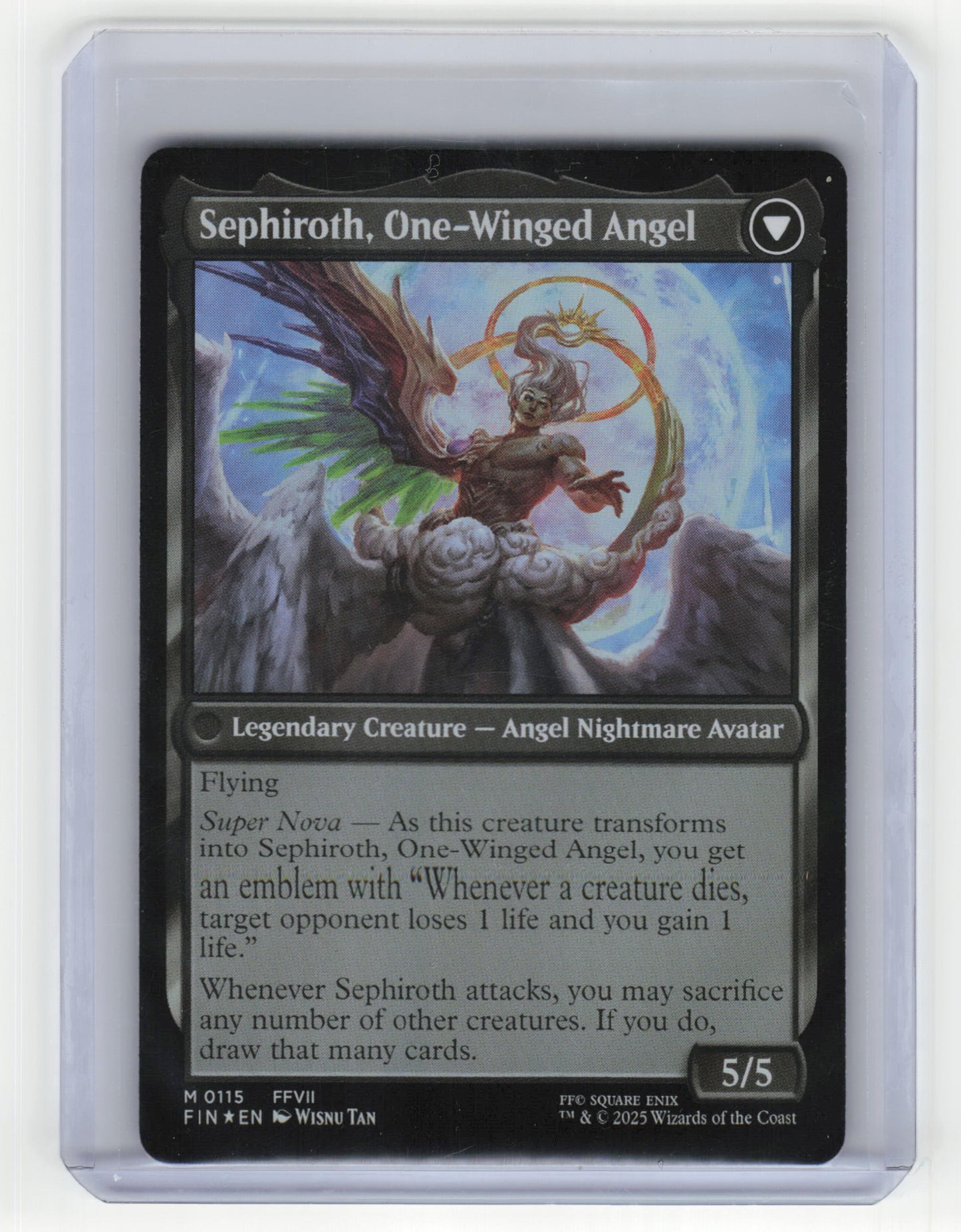 2025 Magic: The Gathering Sephiroth, Fabled SOLDIER FIN Mythic Foil #0115 NM