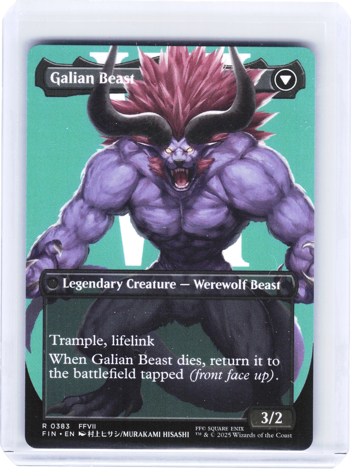 2025 Magic: The Gathering—Vincent Valentine #0383 FIN—Rare Non-Foil (Borderless)