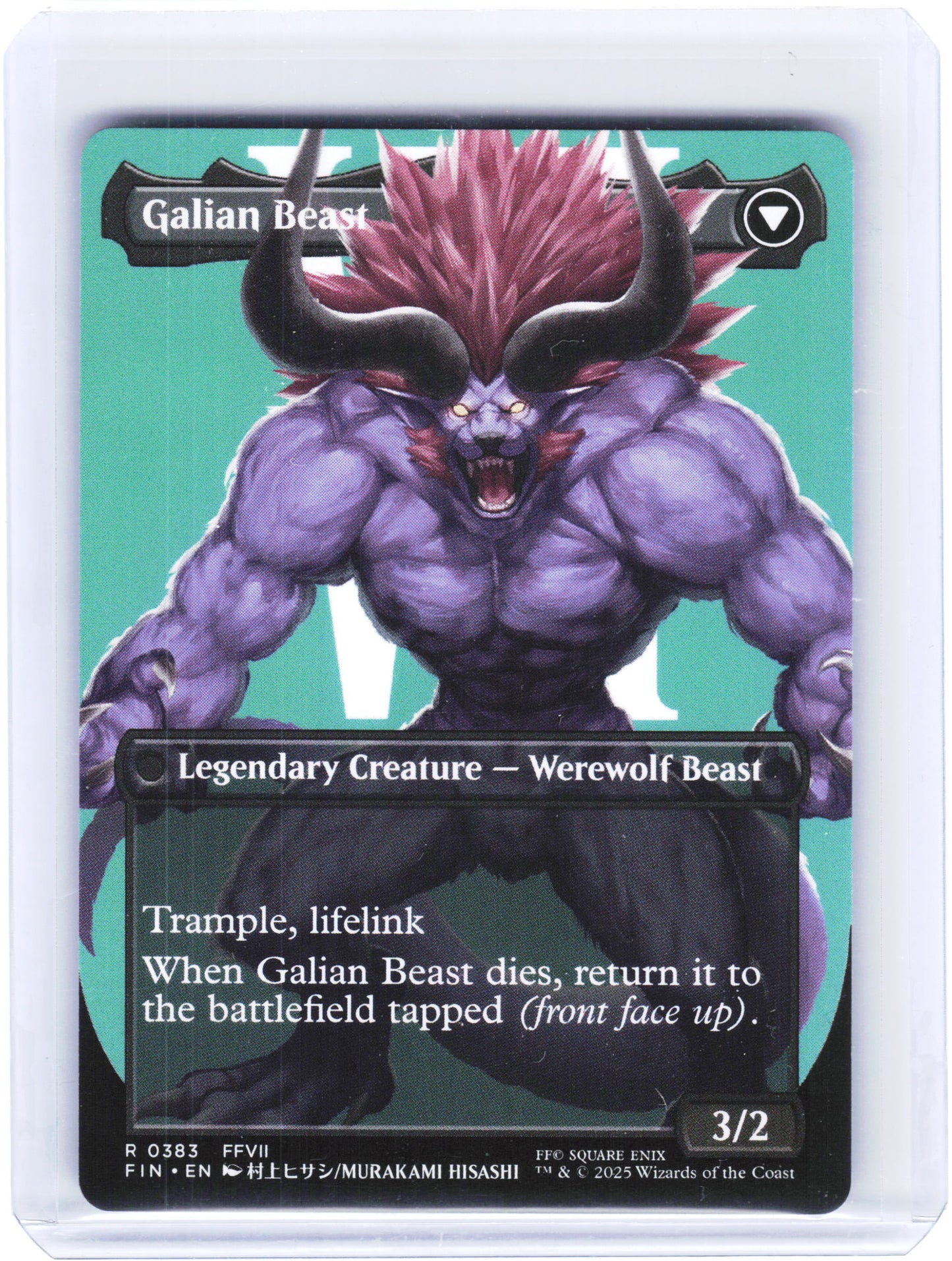 2025 Magic: The Gathering—Vincent Valentine #0383 FIN—Rare Non-Foil (Borderless)