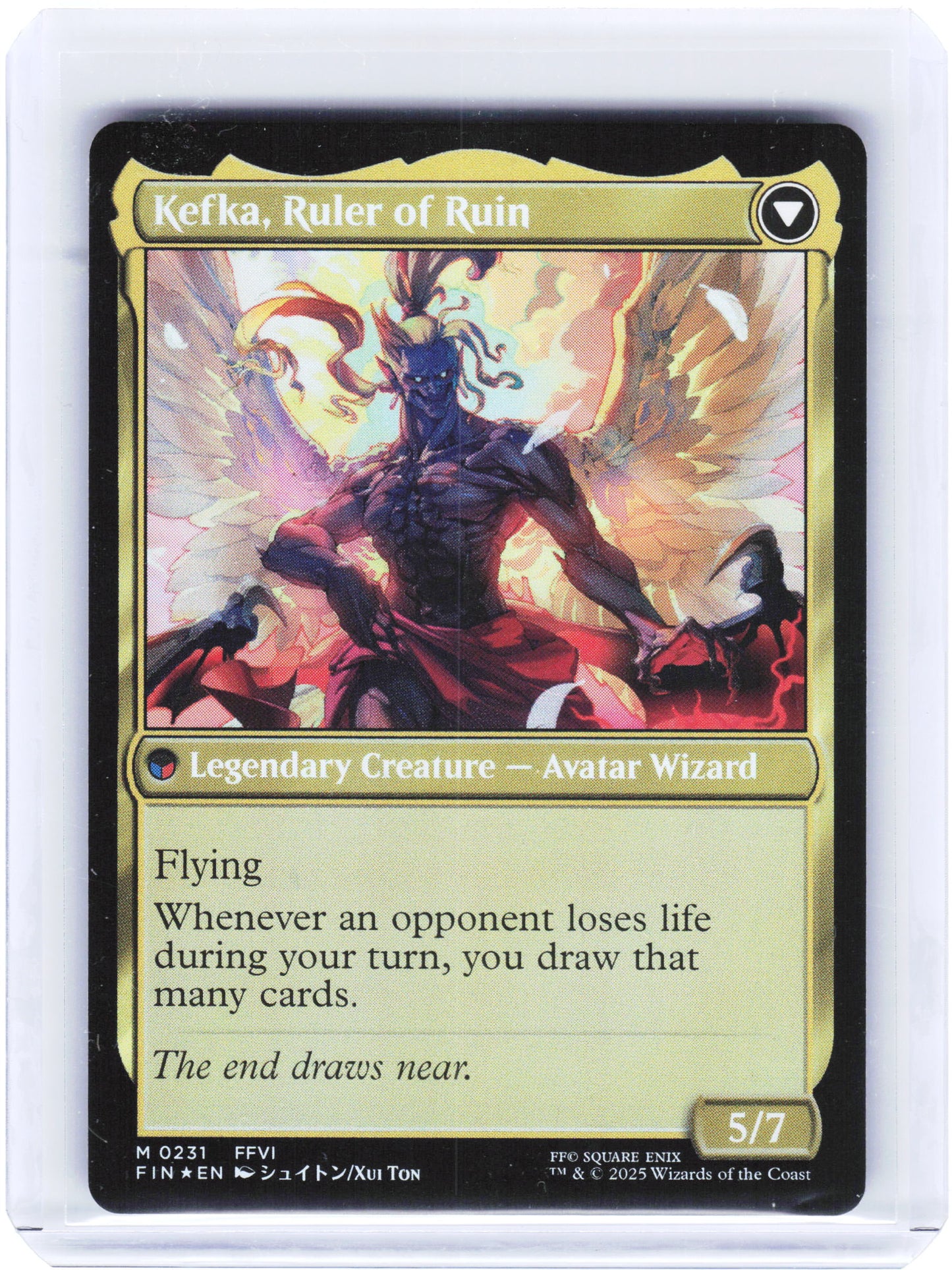 2025 Magic: The Gathering—Kefka, Court Mage #0231 Final Fantasy (FIN)—M Foil