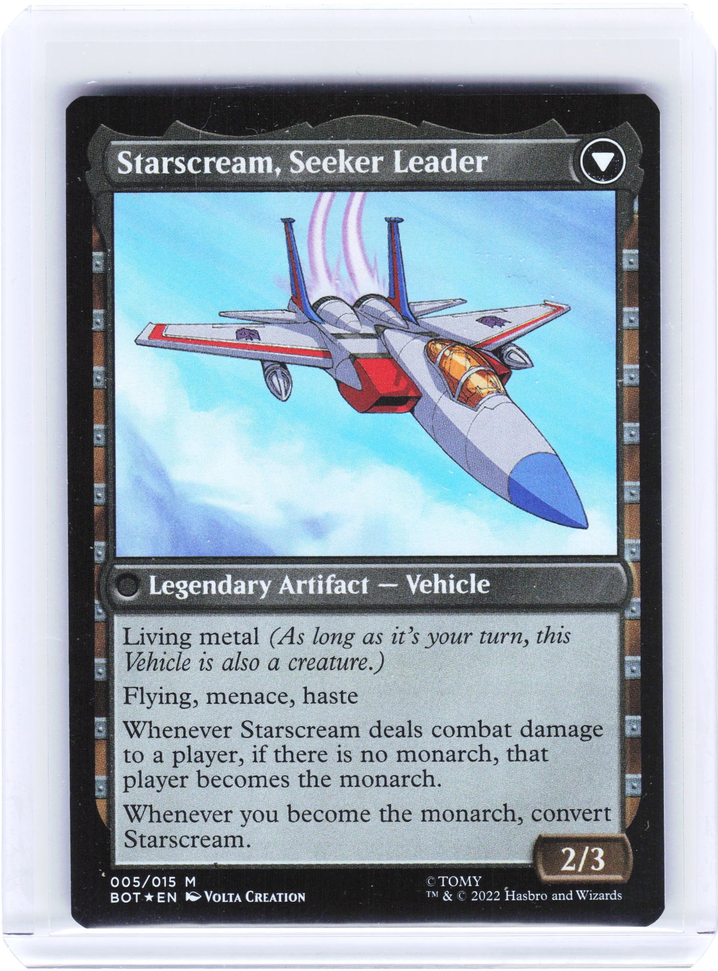 2022 Magic: The Gathering—Starscream, Power Hungry #005/015 BOT—Mythic Foil