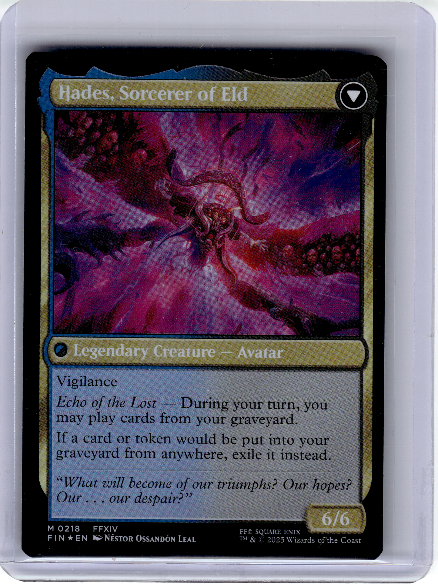 2025 Magic: The Gathering—Emet/Hades #0218 Final Fantasy—M Foil (Double Sided)