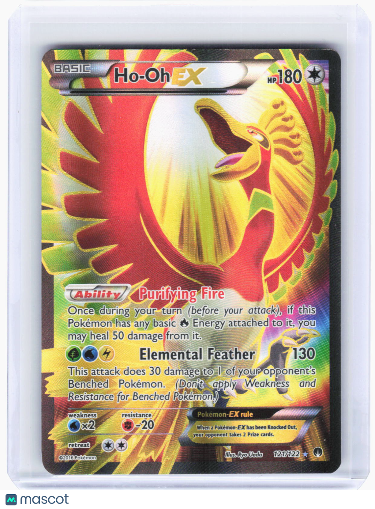 ho oh v pokemon card price 2016 Pokemon—Ho-Oh EX (Full Art) #121/122 BREAKpoint—Ultra Rare Foil (MP) –  Papa Joey's Collectibles