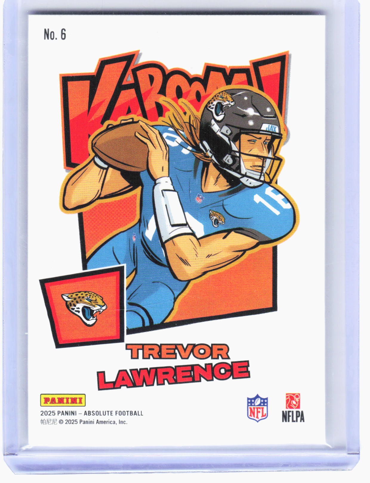 2025 Panini Absolute Football Football—Trevor Lawrence #6 Absolute Kaboom —EX