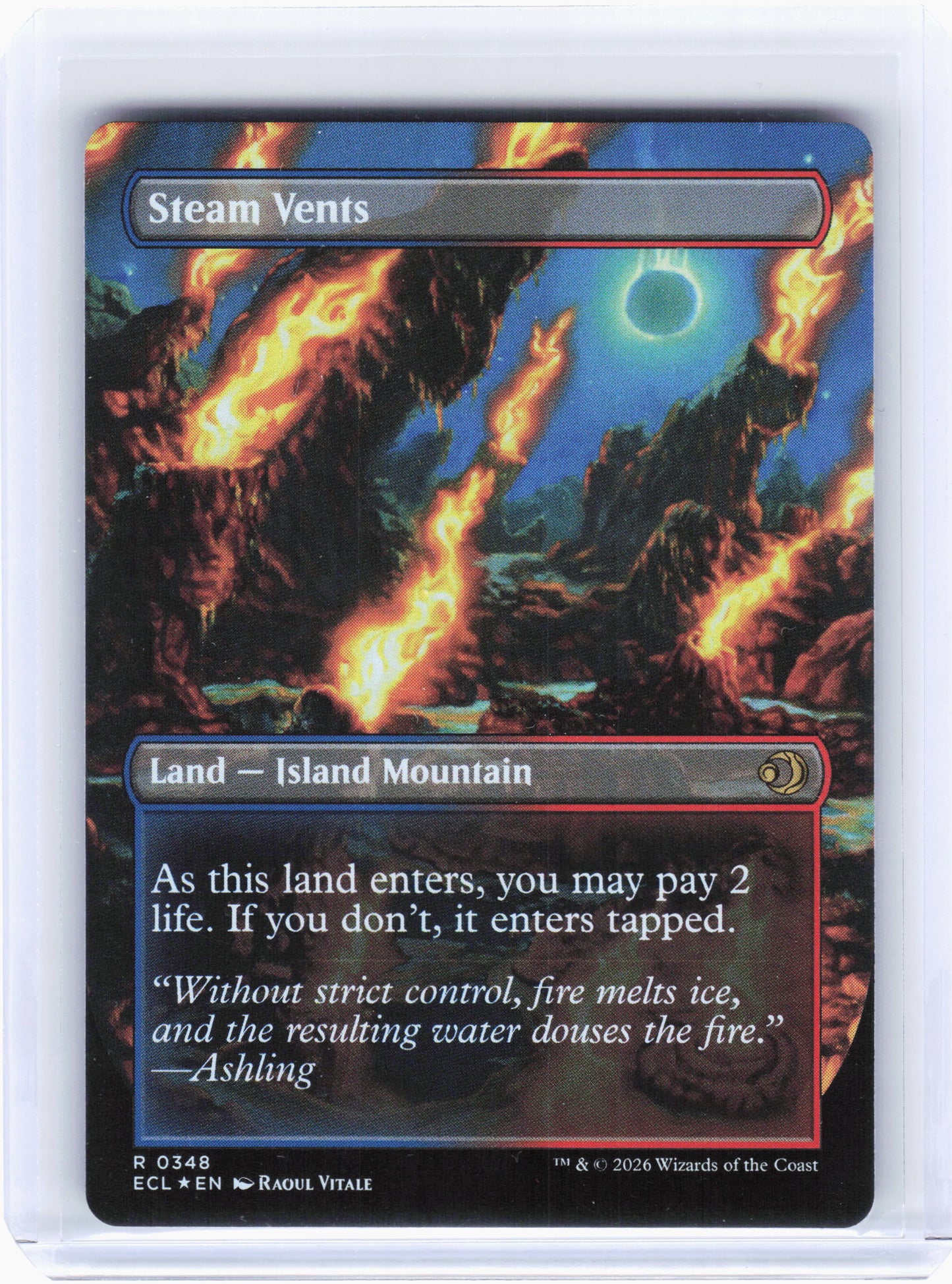 2026 Magic: The Gathering—Steam Vents #348 Lorwyn Eclipsed—Rare Foil