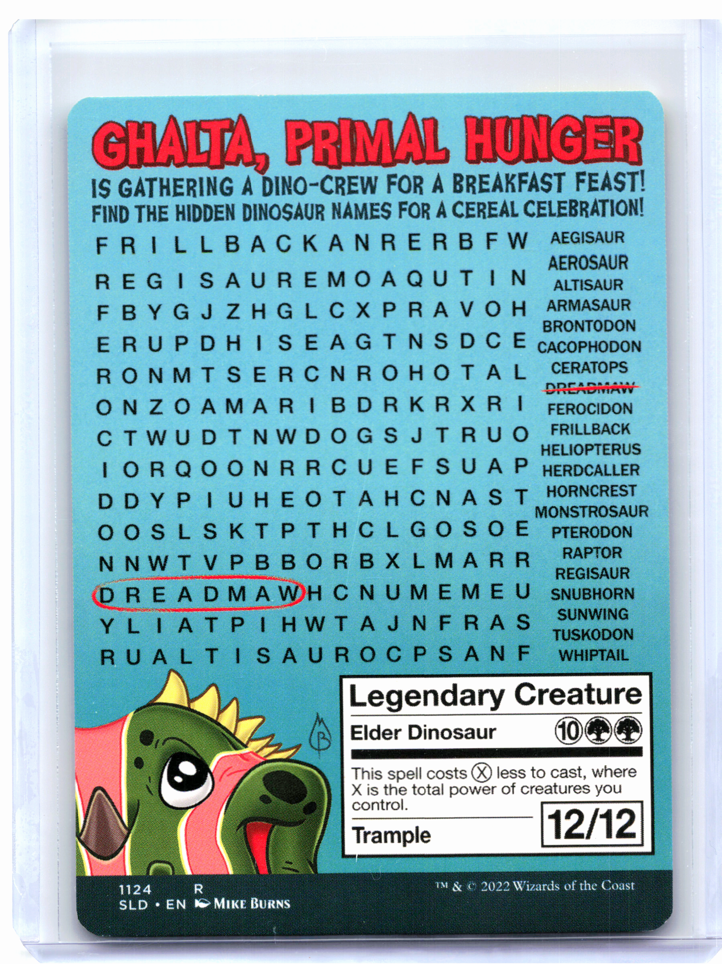 2022 Magic: TG—Ghalta, Primal Hunger #1124 Secret Lair Drop—Rare Nonfoil