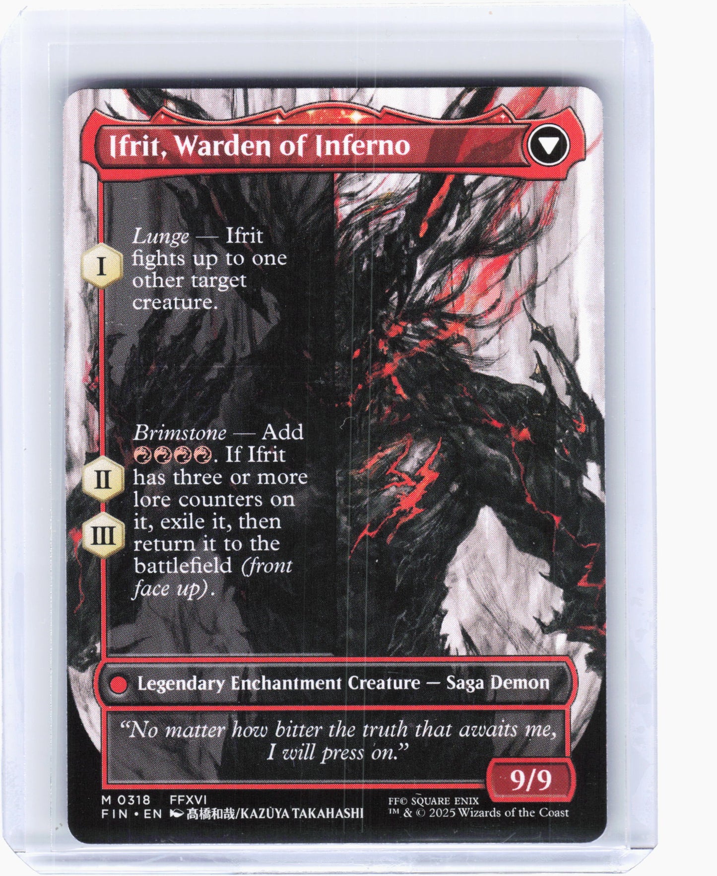 2025 Magic: TG—Clive, Ifrit's Dominant (Borderless) #318 FIN—Mythic Nonfoil