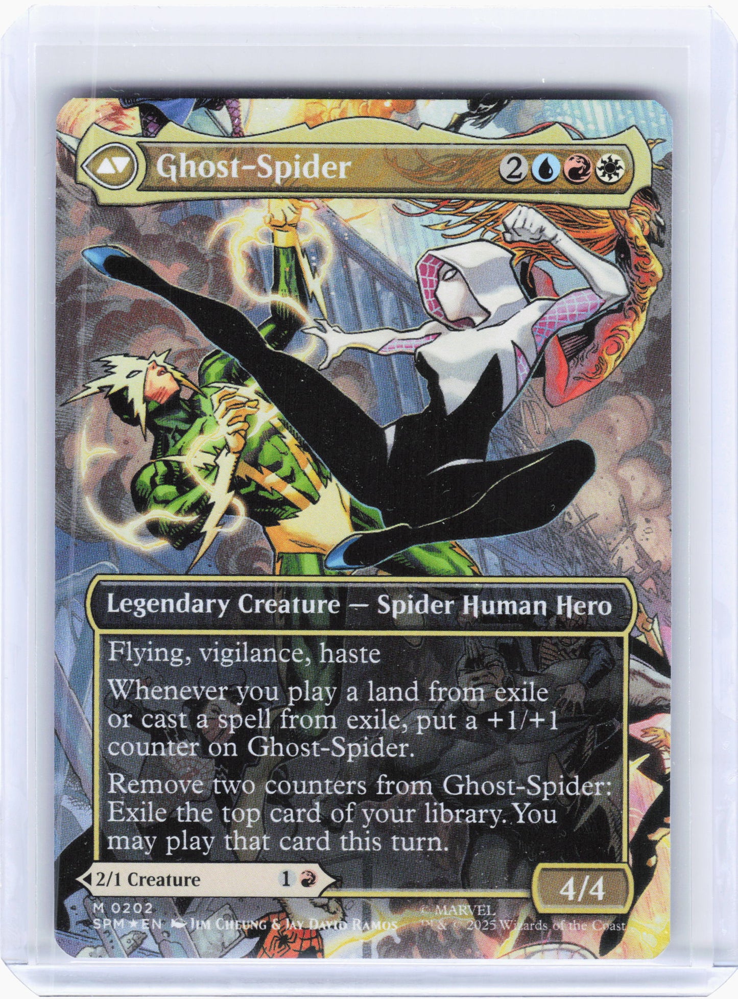 2025 Magic: TG—Gwen Stacy // Ghost-Spider (Borderless) #202 SPM—Mythic Foil