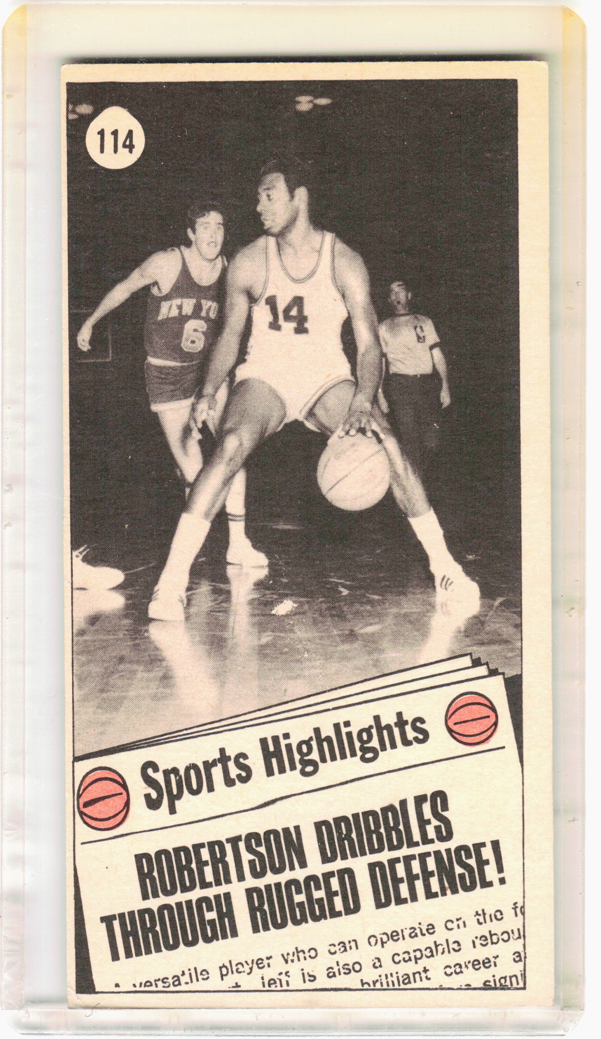 Topps 1970 Topps Basketball—Oscar Robertson #114 —Very Good