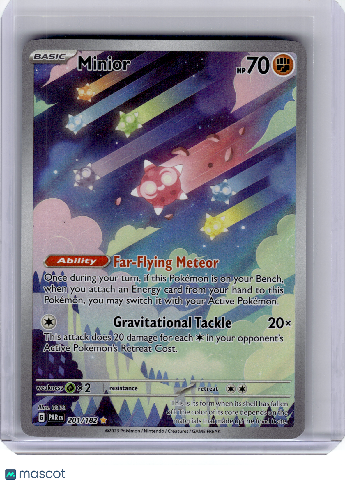 2023 Pokemon—Minior #201 Paradox Rift—Illustration Rare Holo – Papa Joey's Collectibles