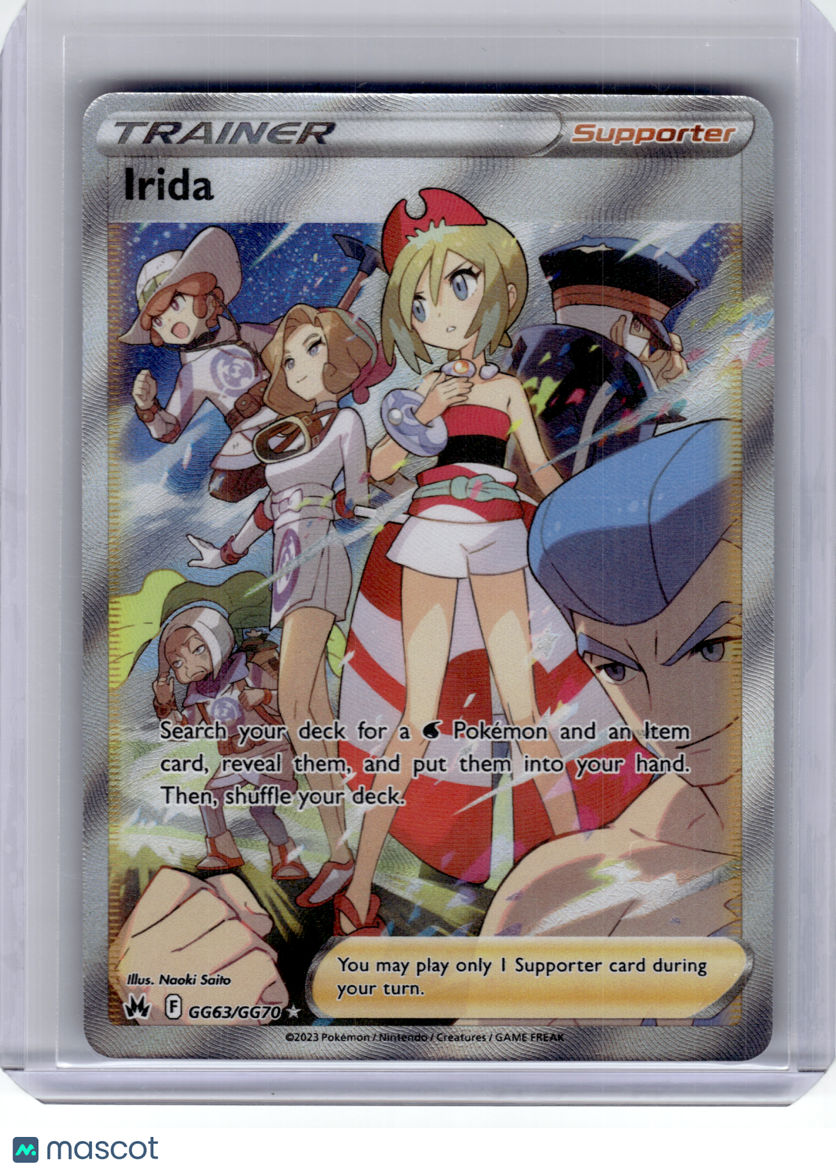 2023 Pokemon—Irida #GG63 Crown Zenith: Galarian Gallery—Ultra Rare Hol – Papa Joey's Collectibles