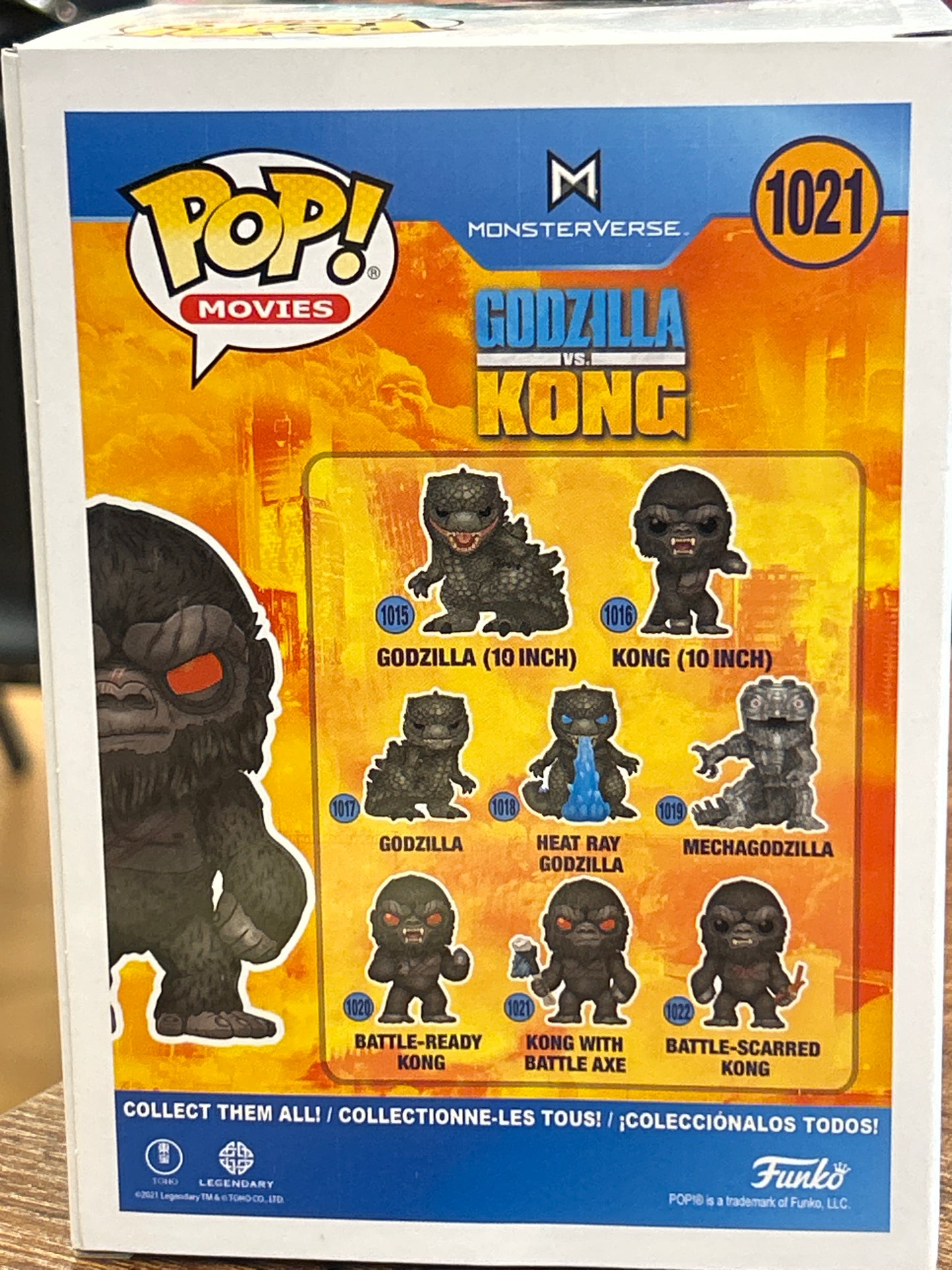 FunkoGodzilla vs. Kong Kong with Battle Axe # Like New