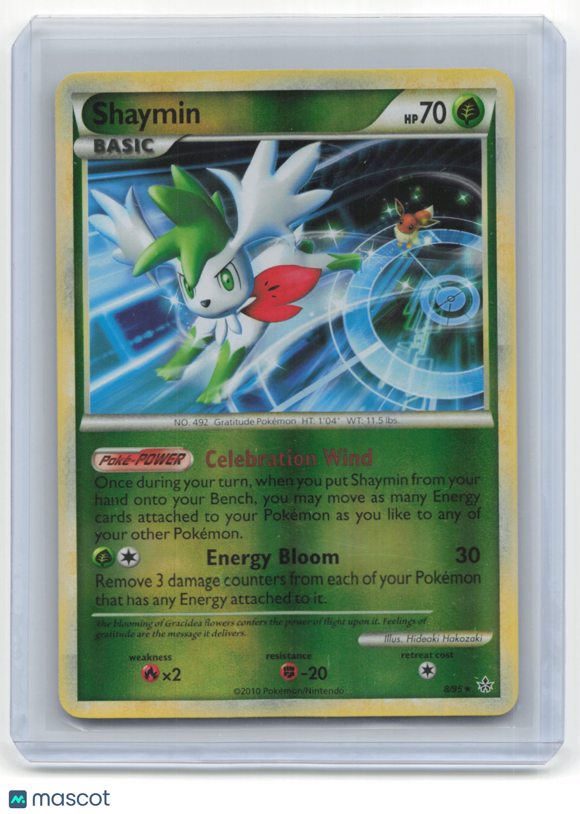 2010 Pokemon Shaymin Unleashed #8/95 Mod Played Holo