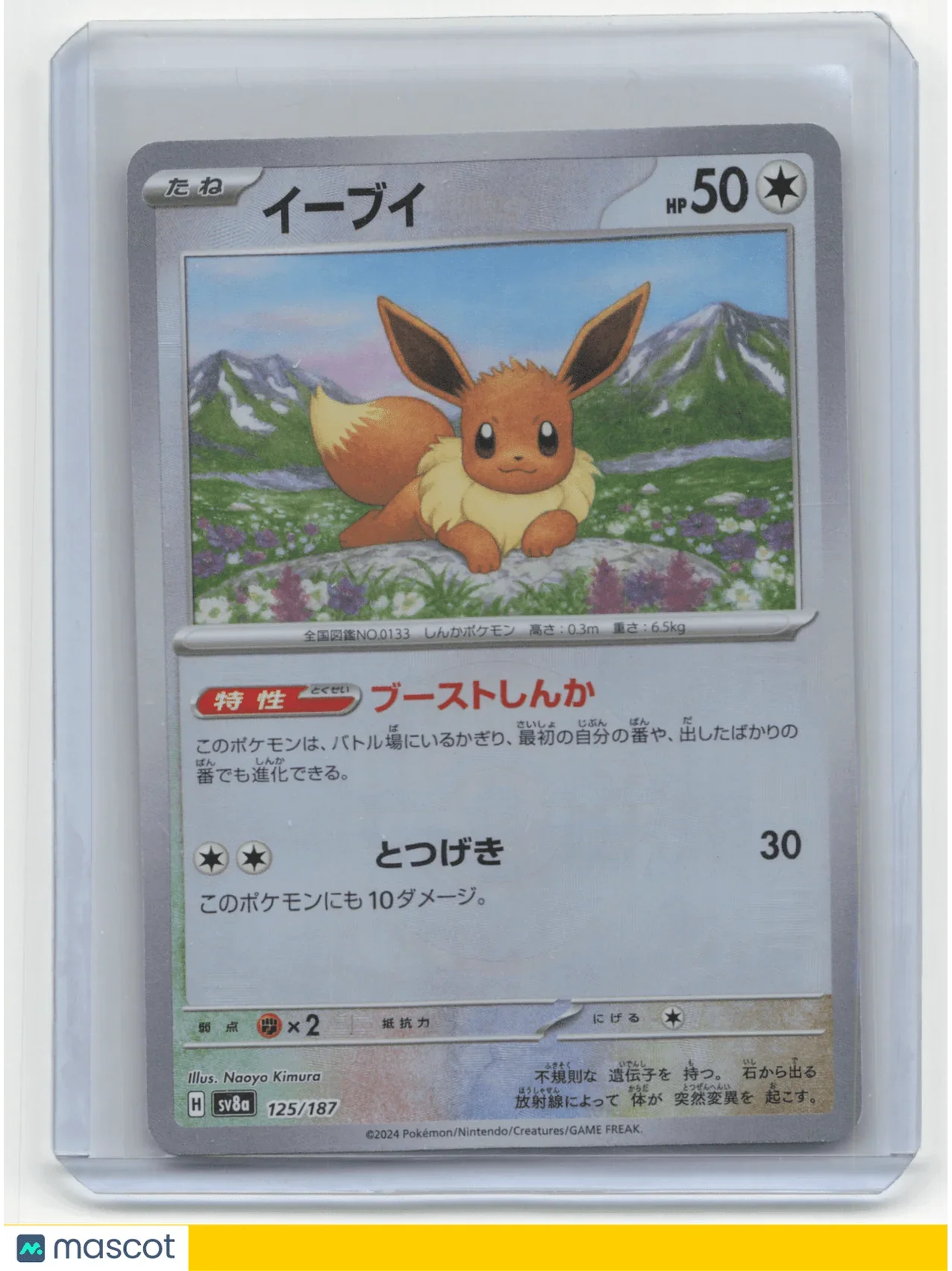 2024 Pokemon TCG Eevee Terastal Fest EX #125/187 Japanese PokeBall Holo - Papa Joey's Collectibles