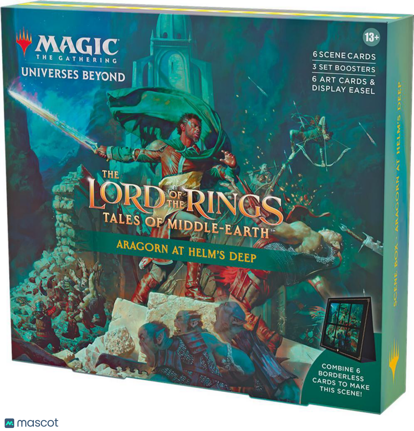 MagicTG Lord of the Rings Tales Of Middle Earth Aragorn At Helm's Deep Scene Box