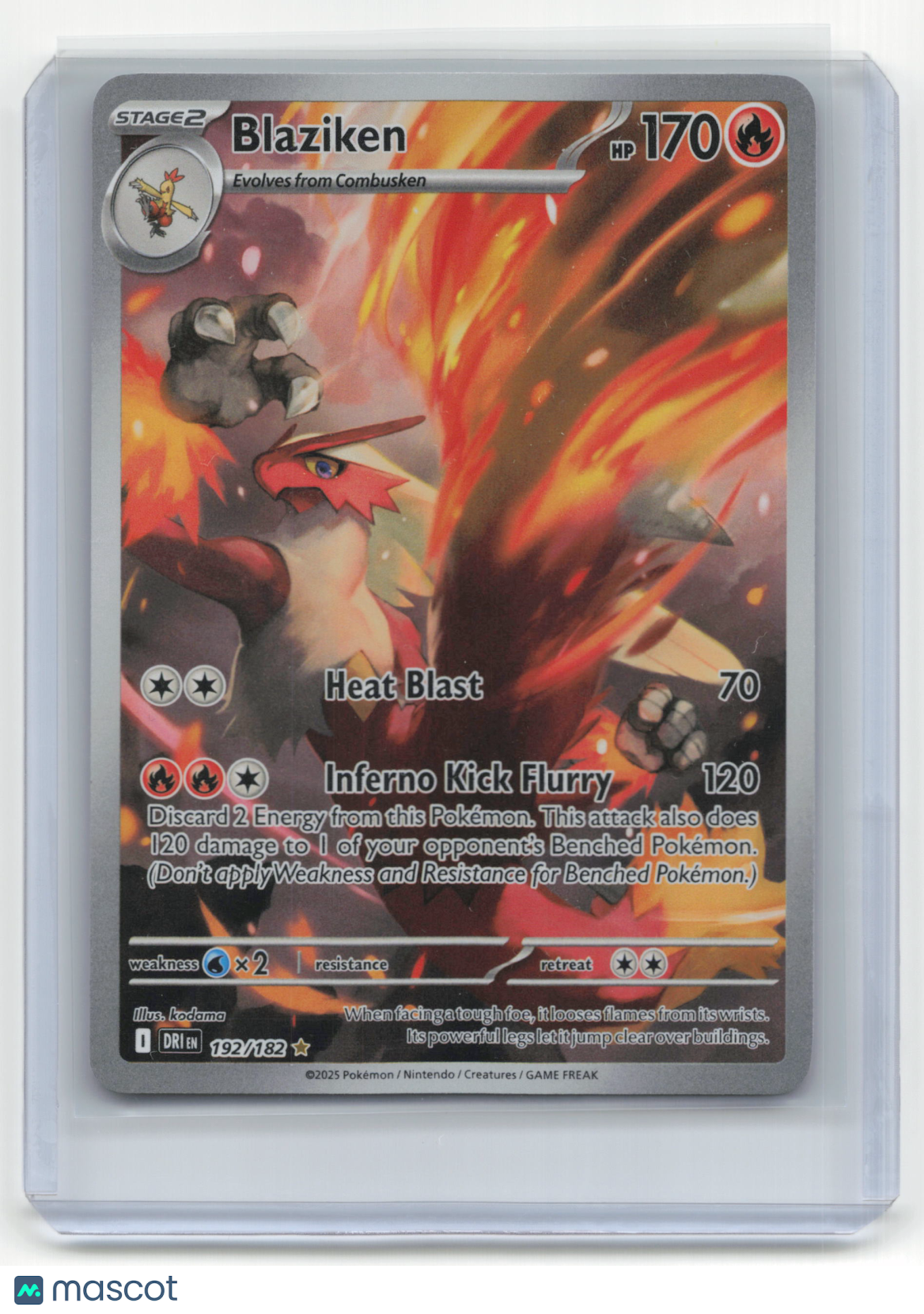 2025 Pokemon TCG Blaziken Destined Rivals #192/182